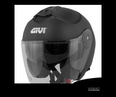 CASCO JET MOTO GIVI X22 NERO OPACO DOPPIA VISIERA