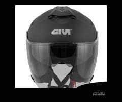 CASCO JET MOTO GIVI X22 NERO OPACO DOPPIA VISIERA