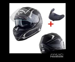 CASCO INTEGRALE MOTO NOS NS7F FIBRA + VISIERA FUME