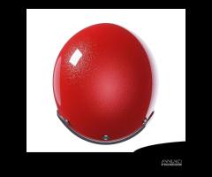 CASCO JET VINTAGE STORMER ROSSO + OCCHIALI CROMATI