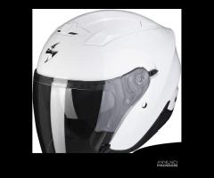 CASCO JET SCORPION EXO 230 BIANCO DOPPIA VISIERA