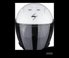 CASCO JET SCORPION EXO 230 BIANCO DOPPIA VISIERA