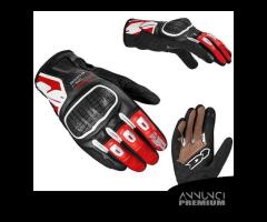 GUANTO PELLE MOTO SPIDI G-WARRIOR ROSSO PROTEZIONI