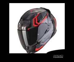 CASCO INTEGRALE MOTO SCORPION EXO 491 SPIN ROSSO - 1