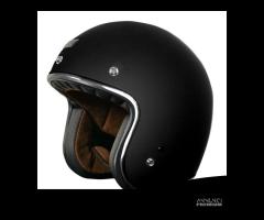 CASCO JET MOTO CAFE' RACER CUSTOM ORIGINE OPACO - 1