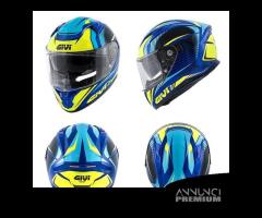 CASCO INTEGRALE MOTO GIVI 50.6 GLADE BLU GIALLO - 1