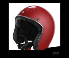 CASCO MOTO CAFE RACER STORMER VINTAGE GLITTERATO - 2