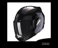 CASCO SCORPION EXO TECH EVO NERO LUCIDO ECE 22-06