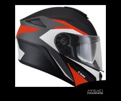 CASCO MODULARE CGM 508G ROSSO P/J DOPPIA VISIERA