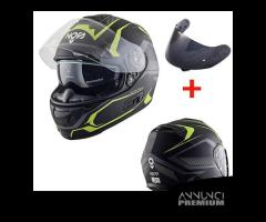 CASCO INTEGRALE MOTO NOS NS7F FIBRA + VISIERA FUME