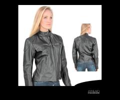 GIACCA PELLE MOTO OJ MIRAGE DONNA NERO PROTEZIONI