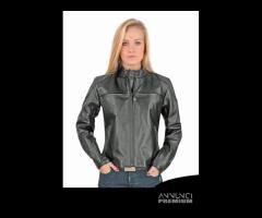 GIACCA PELLE MOTO OJ MIRAGE DONNA NERO PROTEZIONI