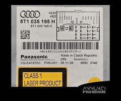 AUTORADIO AUDI A4 PANASONIC COD.8T1035195H