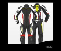 TUTA PELLE RACING MOTO PREXPORT SEPANG TRAFORATA - 1