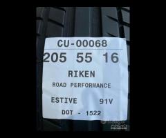 2 PNEUMATICI 205/55 R16 RIKEN ESTIVE SEMINUOVE