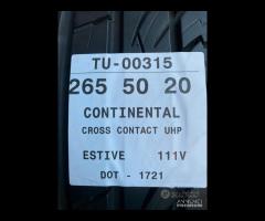 4 PNEUMATICI 265/50 R20 CONTINENTAL ESTIVE 80% - 10