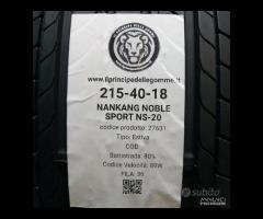 2 GOMME 215 40 18 NANKANG A27631