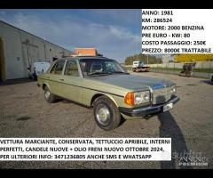 Mercedes W123 200 Berlina 1981 Conservata