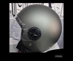 CASCO TIEFFE TITANIO OPACO CON VISIERA ELICOTTERO