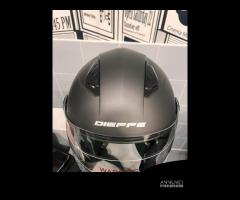 CASCO DIEFFE GRIGIO GRAFITE OPACO VISIERA LUNGA