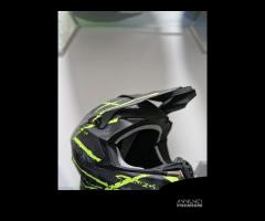 CASCO DIEFFE CROSS NERO E GIALLO