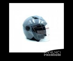 CASCO DIEFFE GRIGIO FINANZA LUCIDO VISIERA LUNGA