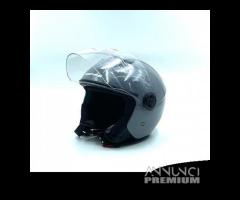 CASCO DIEFFE GRIGIO FINANZA LUCIDO VISIERA LUNGA