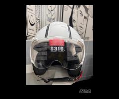 Casco dieffe demijet warrior bianco linea luxury