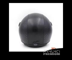 Casco dieffe demijet man in black linea luxury