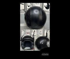 Casco dieffe demijet man in black linea luxury