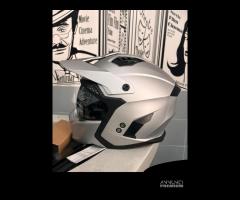 CASCO DIEFFE GRIGIO OPACO VISIERINO SOLARE FUMÉ