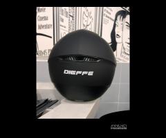 CASCO DIEFFE NERO OPACO CON VISIERA LUNGA