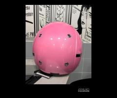 CASCO DIEFFE BABY VISIERA ELICOTTERO ROSA PERLATO