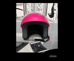 CASCO DIEFFE BABY VISIERA ELICOTTERO FUCSIA OPACO