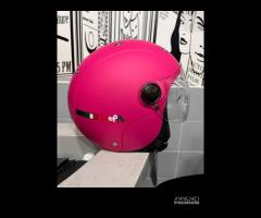 CASCO DIEFFE BABY VISIERA ELICOTTERO FUCSIA OPACO