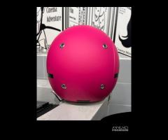 CASCO DIEFFE BABY VISIERA ELICOTTERO FUCSIA OPACO