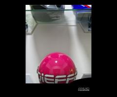 CASCO DIEFFE DEMIJET FUCSIA CON SCRITTA BIANCA