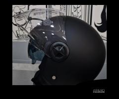 CASCO DIEFFE DOPPIA VISIERA NERO OPACO