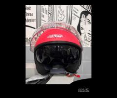 CASCO GARIBALDI DOPPIA VISIERA CORALLO-ROSSO