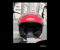 CASCO GARIBALDI DOPPIA VISIERA CORALLO-ROSSO