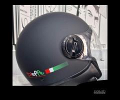 CASCO DIEFFE DEMIJET CON VISIERA NERO OPACO