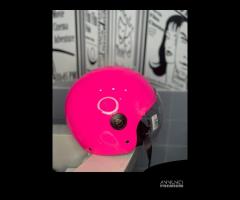 CASCO JFM FUCSIA LUCIDO CON VISIERA ELICOTTERO