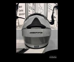 CASCO DIEFFE MODULARE DOPPIA VISIERA GRIGIO FINANZ