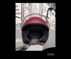 CASCO GARIBALDI DOPPIA VISIERA FUCSIA OPACO