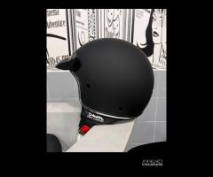 CASCO DIEFFE  CON VISIERINO NERO OPACO