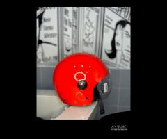 CASCO JFM ROSSO LUCIDO VISIERA ELICOTTERO