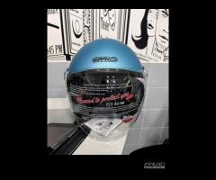 CASCO GARIBALDI DOPPIA VISIERA AZZURRO CROMATO