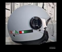 CASCO DIEFFE DEMIJET CON VISIERA GRIGIO OPACO