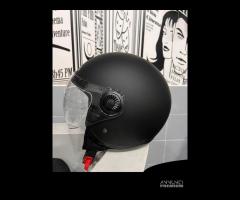 CASCO DIEFFE DEMIJET NERO OPACO