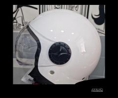 CASCO DIEFFE BIANCO LUCIDO VISIERA ELICOTTERO